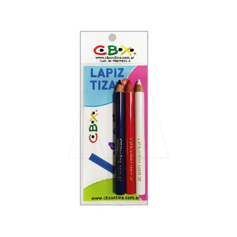 LAPIZ DE TIZA CBX 87MM X 3UN