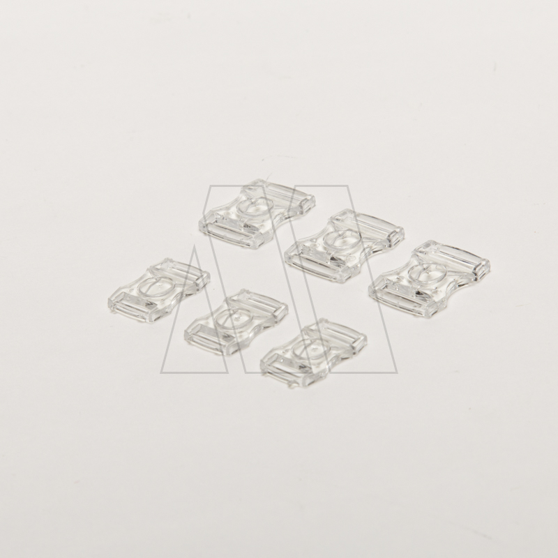 BROCHE PLASTICO TRANSPARENTE P/LENCERIA 11MM X 50UN