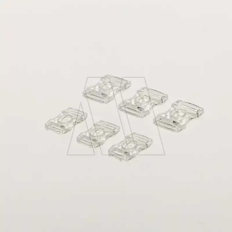 BROCHE PLASTICO TRANSPARENTE P/LENCERIA 13MM X 50UN