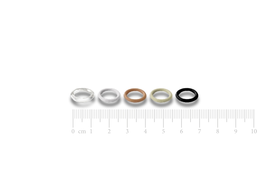 ARGOLLA DE PLASTICO PARA LENCERIA 11MM X 50UN