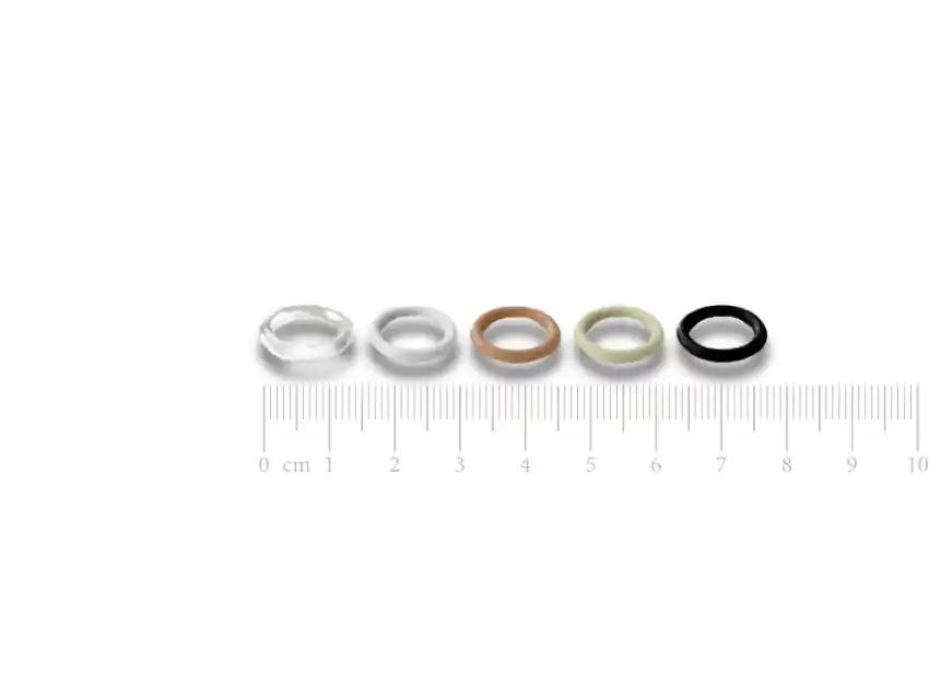 ARGOLLA DE PLASTICO PARA LENCERIA 13MM X 50UN