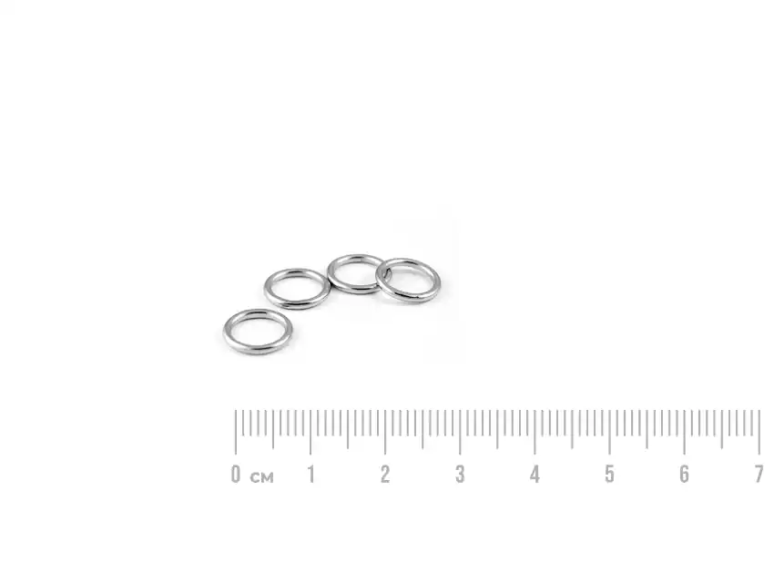 ARGOLLA DE ZAMAC DE 6MM NIQUEL X 50U