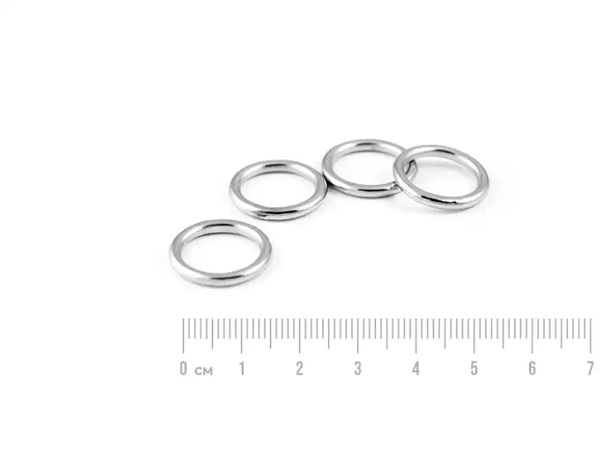 ARGOLLA DE ZAMAC DE 13MM NIQUEL X 50U