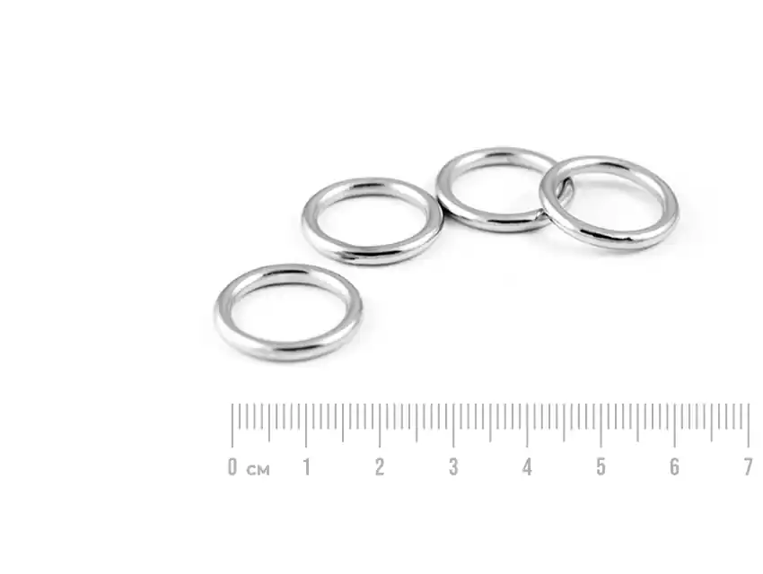 ARGOLLA DE ZAMAC DE 15MM NIQUEL X 50U