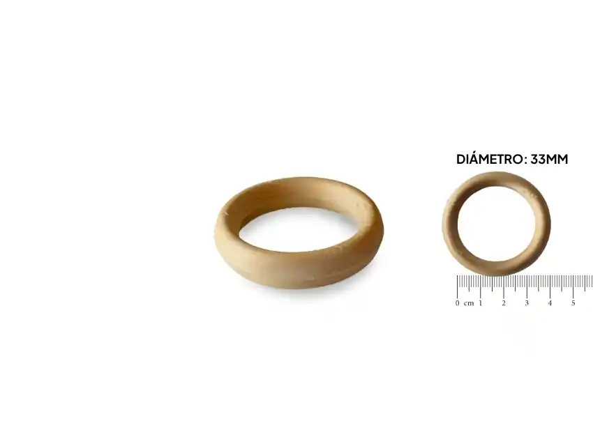 ARGOLLA DE MADERA SIN LUSTRAR X 33MM