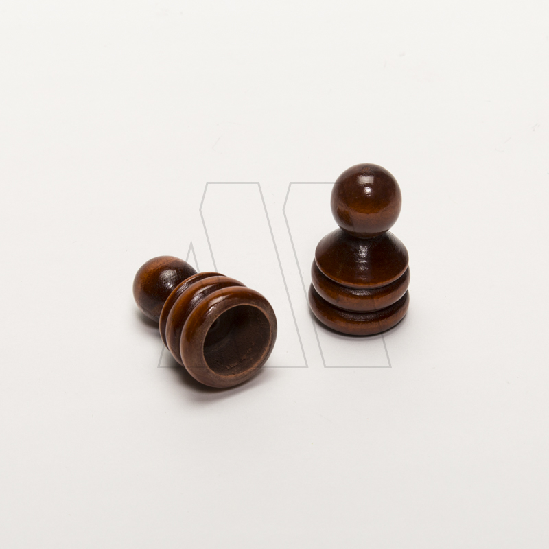 TERMINAL P/BARRAL 22MM MADERA LUSTRADA
