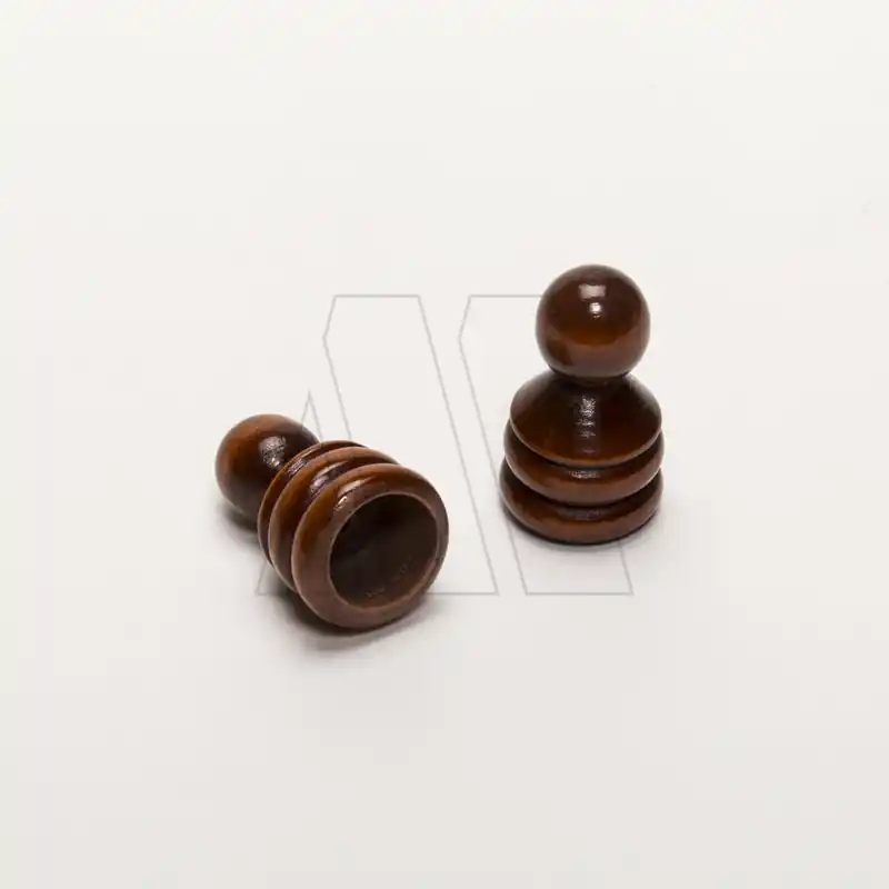 TERMINAL P/BARRAL 22MM MADERA LUSTRADA