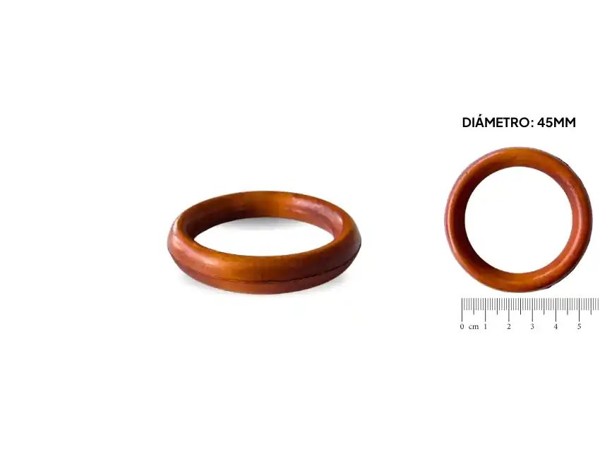 ARGOLLA DE MADERA LUSTRADA X 45MM