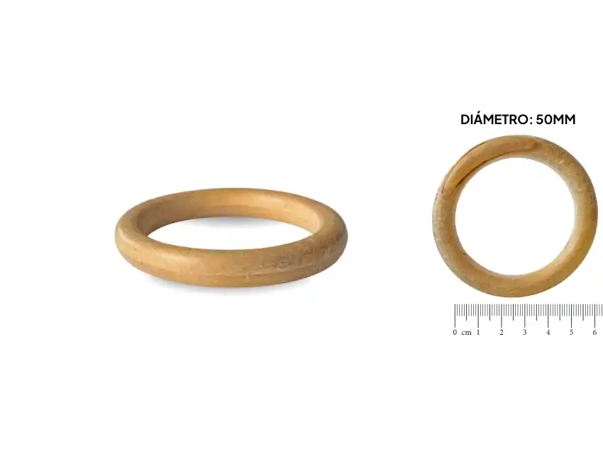 ARGOLLA DE MADERA SIN LUSTRAR X 50MM