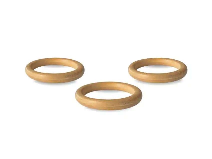 ARGOLLA P/BARRAL 33 MM MADERA SIN LUSTRAR