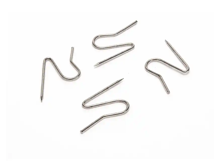 GANCHO ALFILER HIERRO NIQUELADO X 100UN