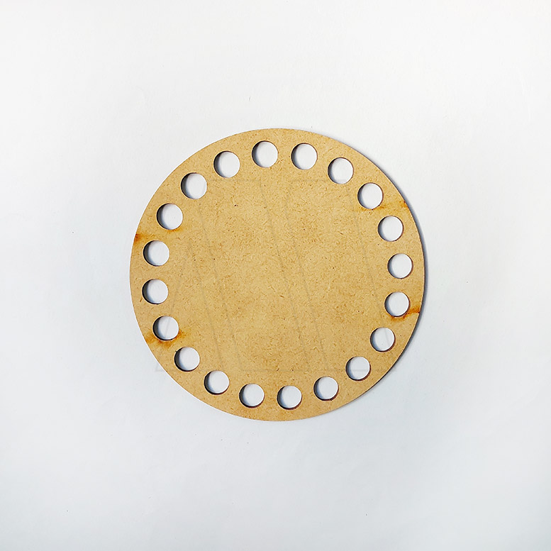 TELAR PARA TOTORA REDONDO MEDIANO 21CM