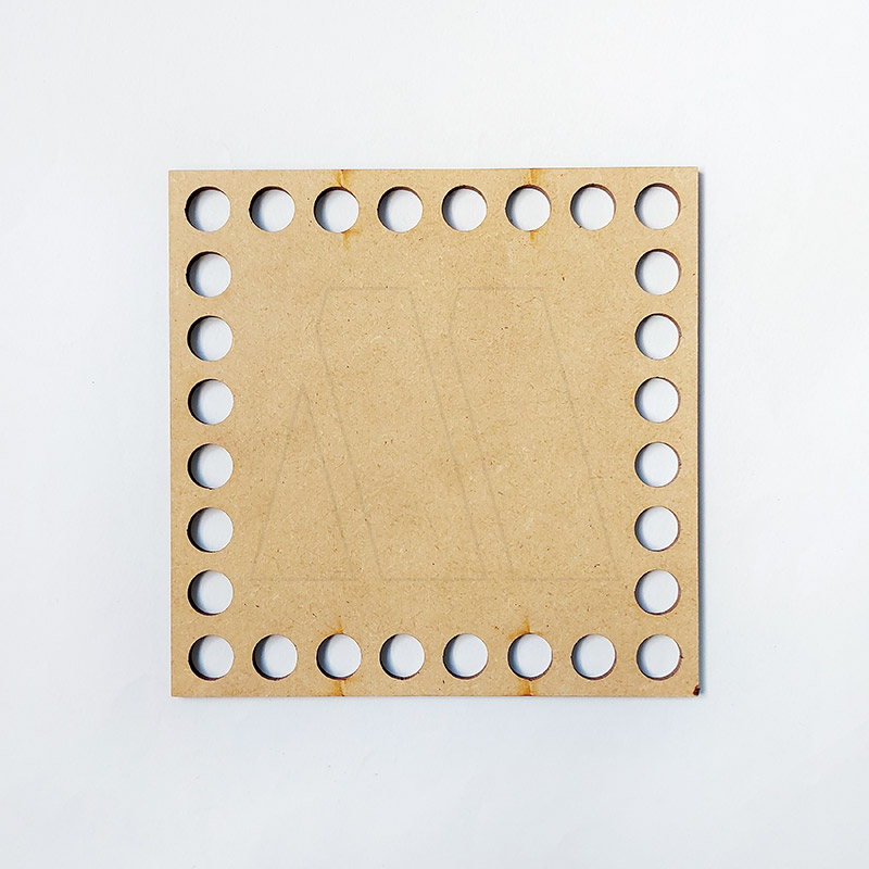 TELAR PARA TOTORA CUADRADO GRANDE 30X30CM