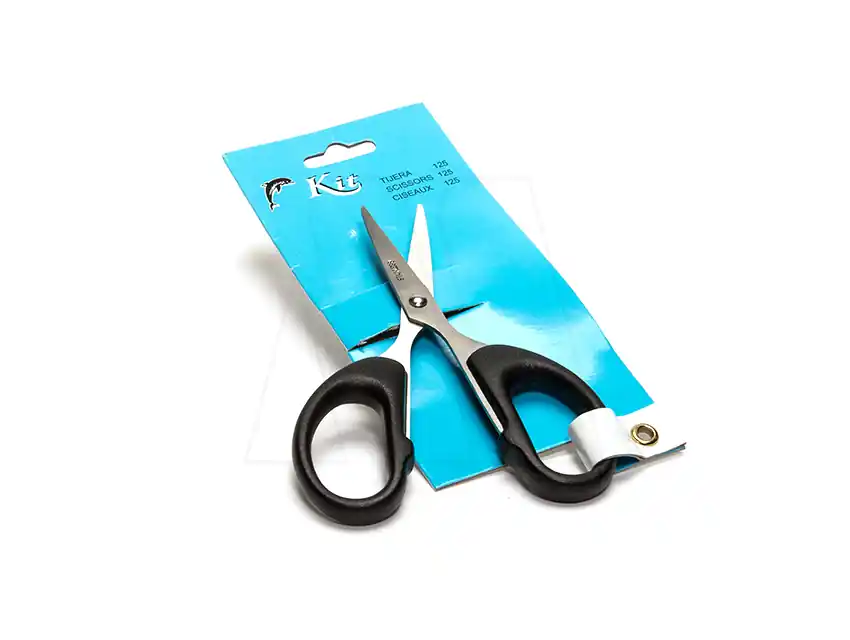 TIJERA KIT ALUMINIO C/MANGO PLASTICO P/MANUALIDADES 12CM