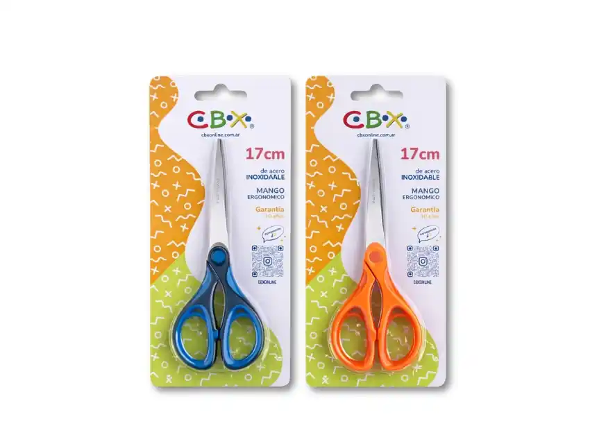 TIJERA CBX 17CM MANGO ERGONOMICO