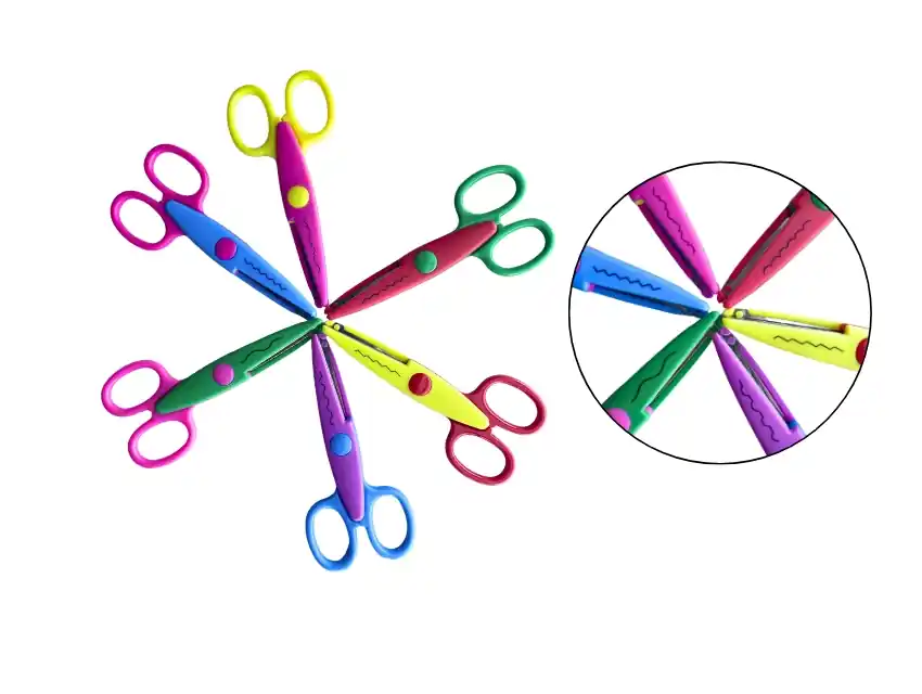 TIJERAS C/FORMA CBX 13,5CM X 6UN 