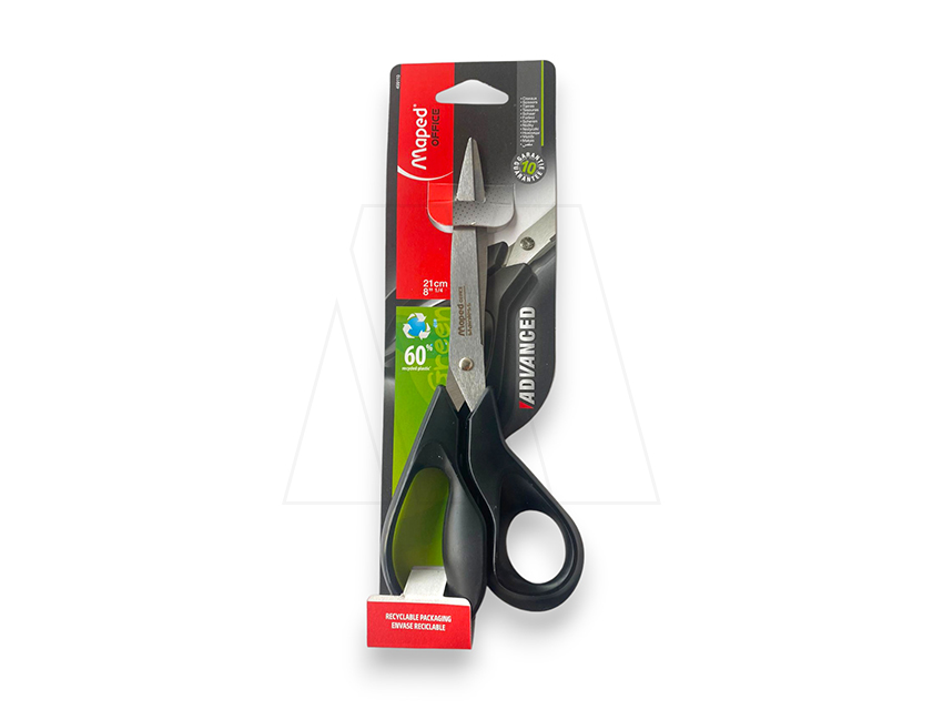 TIJERA MAPED ADVANCED GREEN ASIMETRICA 21CM