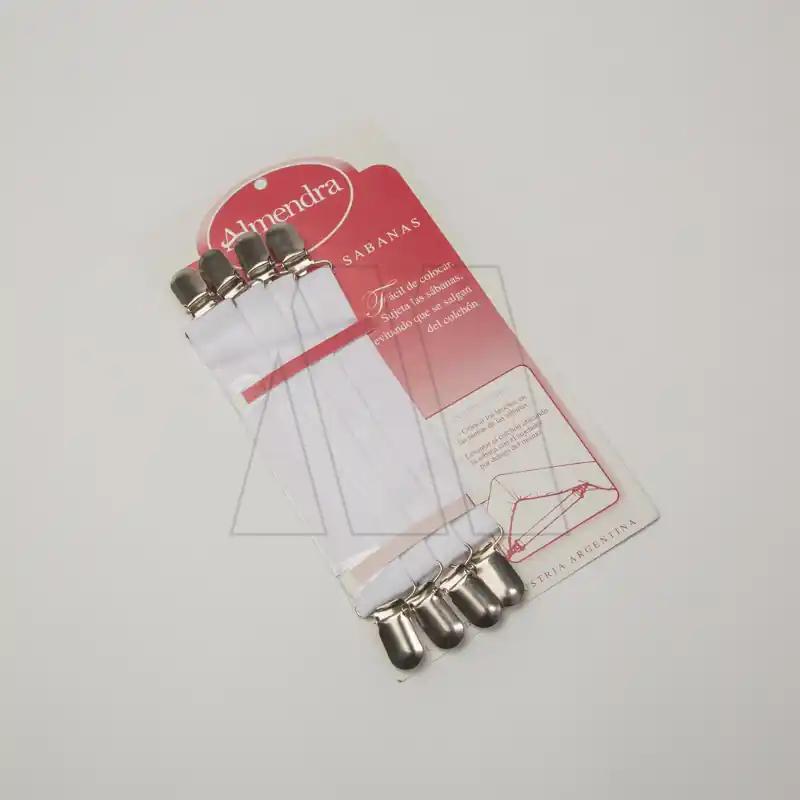 SUJETA SABANAS CABEZA METALICA X 4UN