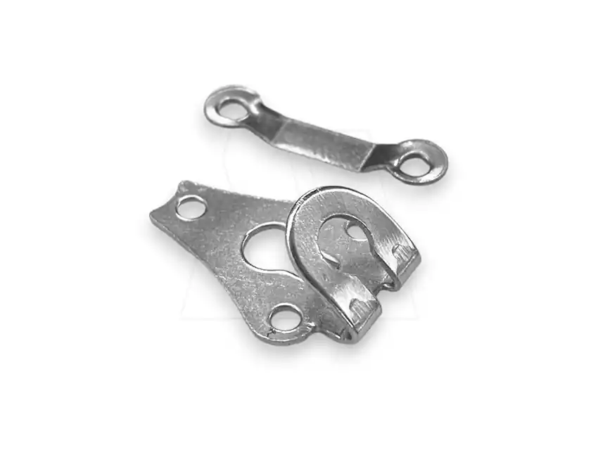 GANCHO DE PANTALON METALICO X 2 PARTES X 50UN APROX