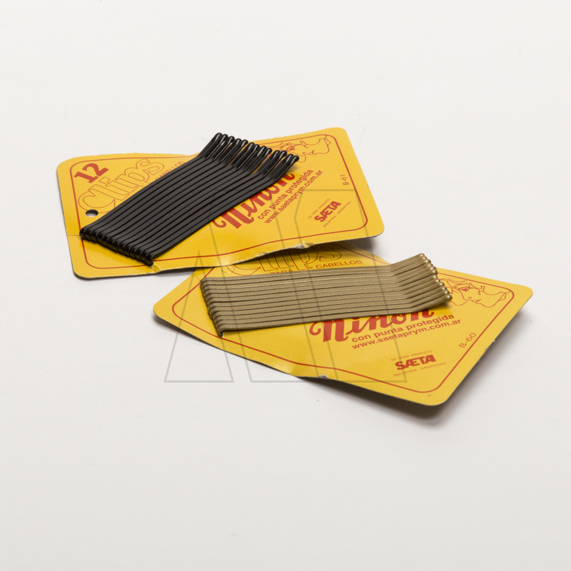 CLIPS INVISIBLES LARGOS P/CABELLOS 7CM-12 BLISTERS X 12UN C/U