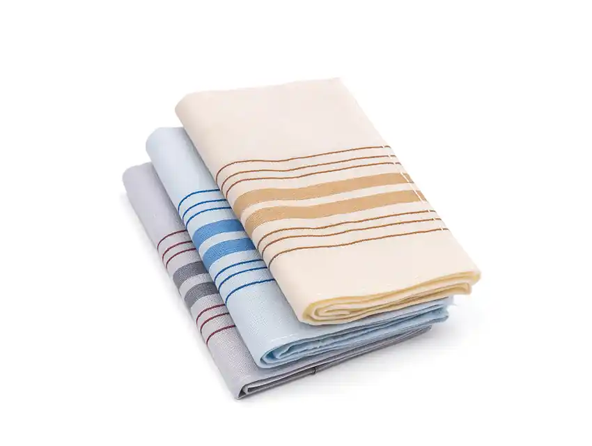 PAÑUELOS HOMBRE COLORES SURTIDOS 100%ALGODON X 6UN