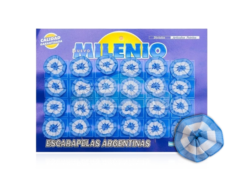  ESCARAPELA ARGENTINA REDONDA BLISTER X 24UN 