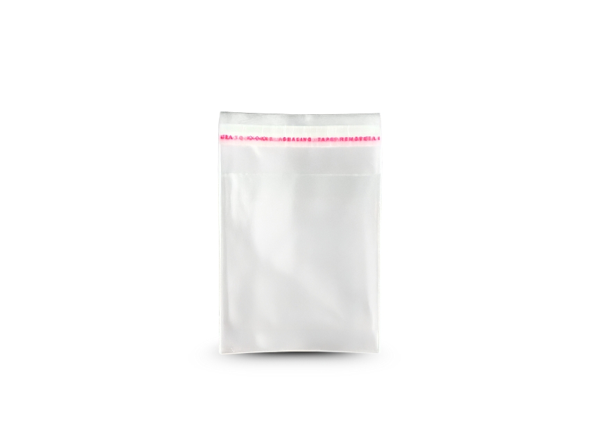 BOLSA TRANSPARENTE POLIPROPILENO CON CIERRE ADHESIVO 10CM X 16CM X 200UN 