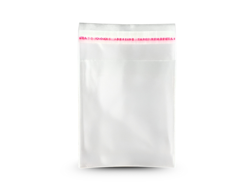 BOLSA TRANSPARENTE POLIPROPILENO CON CIERRE ADHESIVO 16CM X 22CM X 200UN 