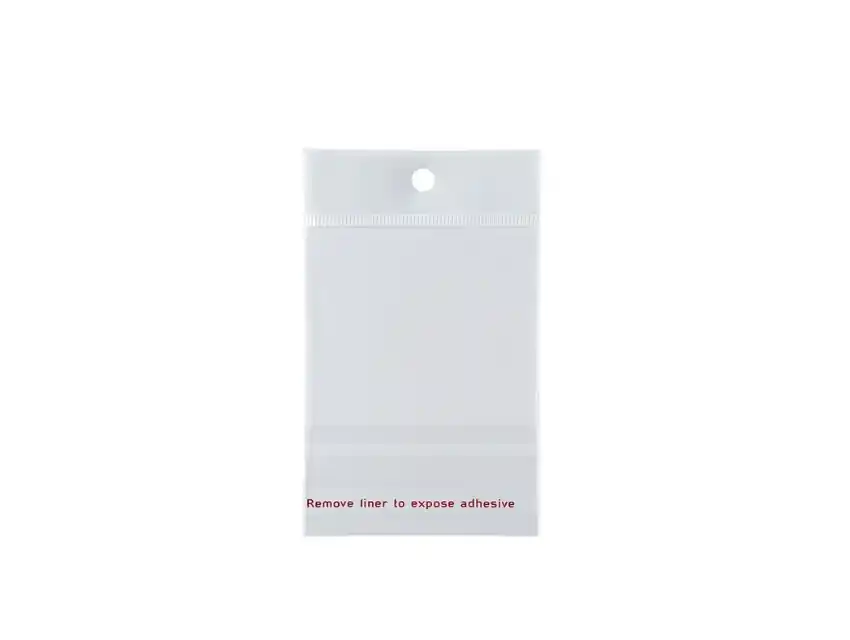 BOLSA TRANSPARENTE POLIPROPILENO PARA COLGAR 09CM X 12CM X 200 UN