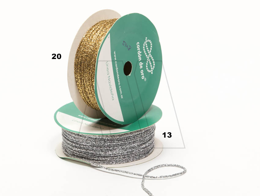 CORDON LUREX S/ALAMBRE CORDON DE ORO X 50MTS