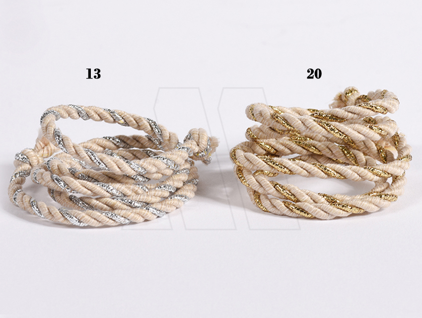 CORDON RUSTICO LUREX CORDON DE ORO 5MM X 20MTS