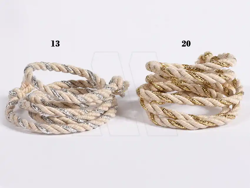 CORDON RUSTICO LUREX CORDON DE ORO 5MM X 20MTS