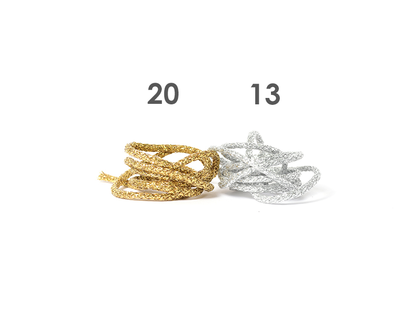 CORDON LUREX REDONDO CORDON DE ORO 3MM X 20MTS