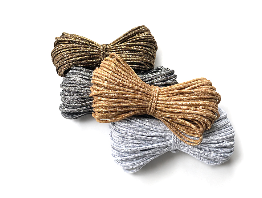 ELASTICO REDONDO CON LUREX 3MM X 25MTS 
