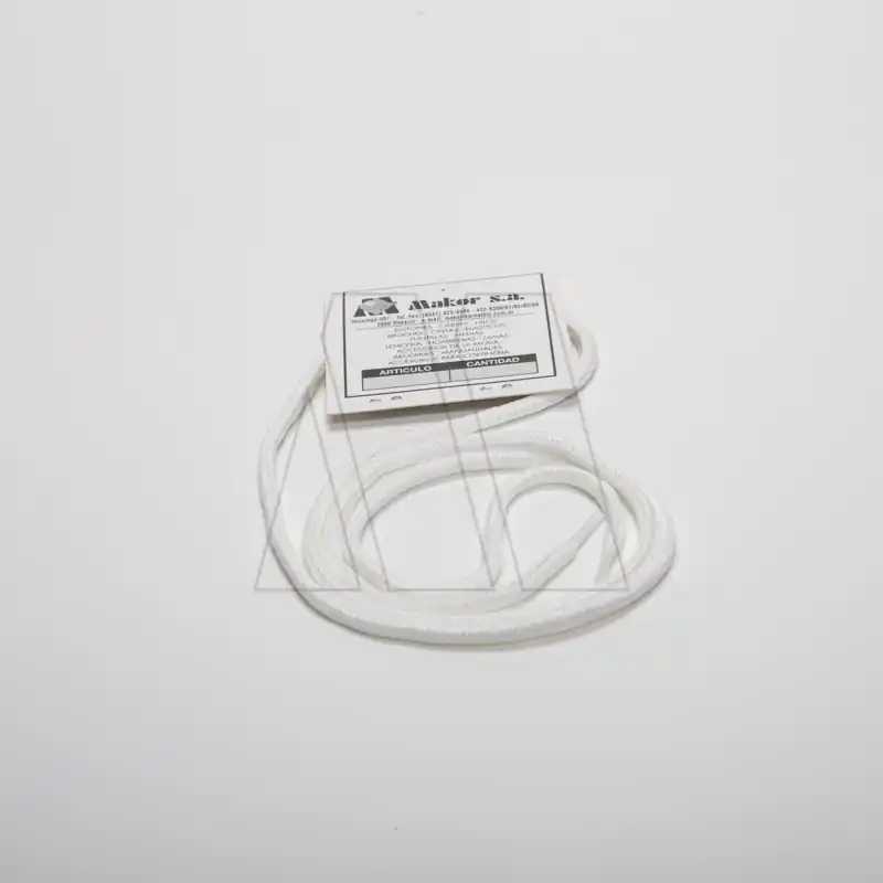 CORDON REDONDO POLIESTER BLANCO 120CM X 10 PARES