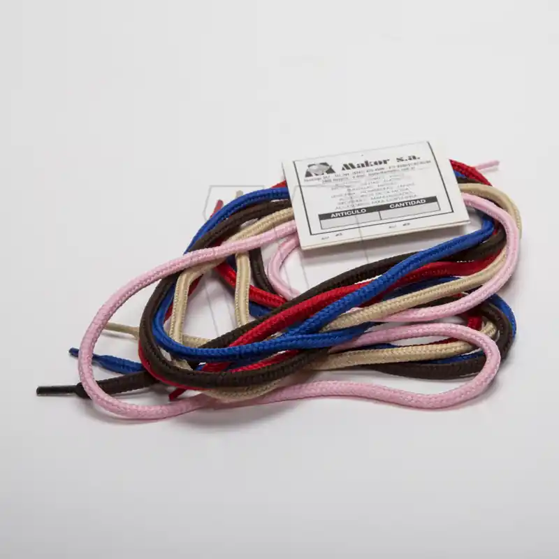 CORDON REDONDO POLIESTER COLOR 90CM X 10 PARES