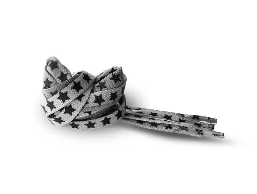CORDON CHATO POLIESTER SUBLIMADO ESTRELLAS 90CM X 10 PARES