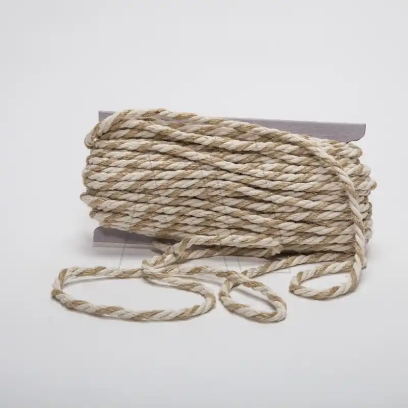 CORDON MEDIANO ALGODON/YUTE 7MM X 20MTS