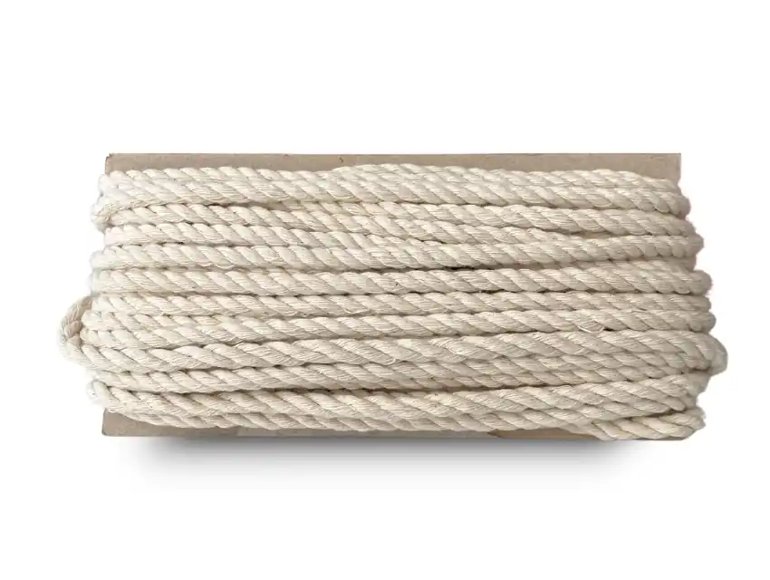  CUERDA DE ALGODON NATURAL MEDIANA 7MM X 20MTS 