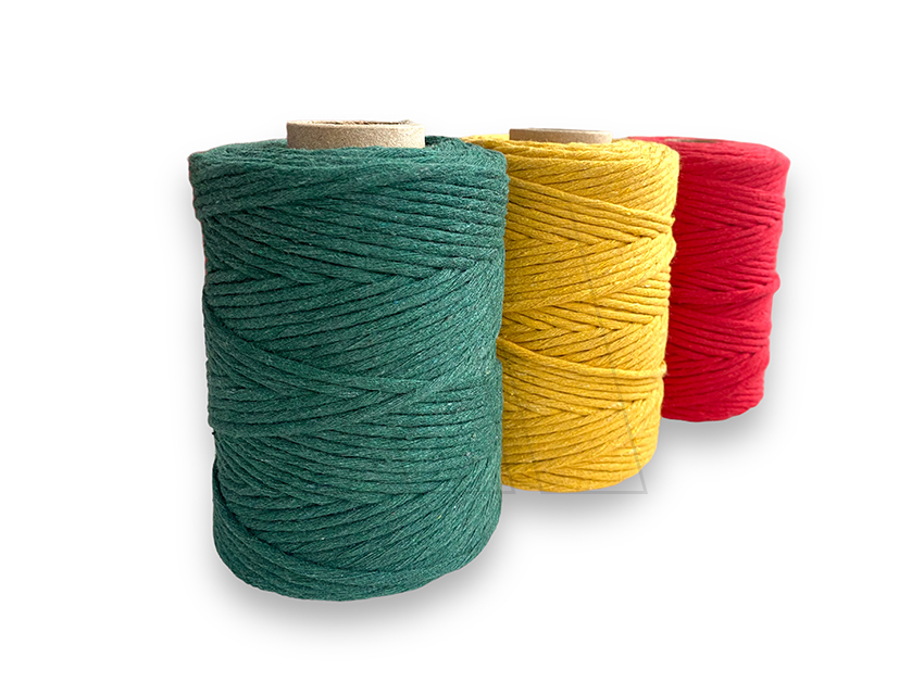 CORDON 100% ALGODON 27 HEBRAS COLOR 5MM X 130MTS (400GRS)