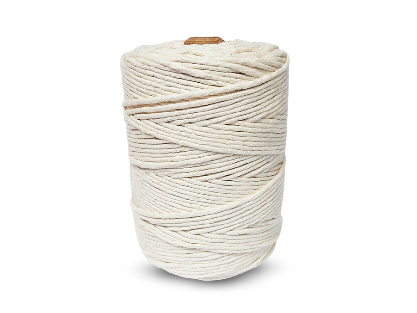 CORDON 100% ALGODON 27 HEBRAS NATURAL 5MM X 130MTS (400GRS) 