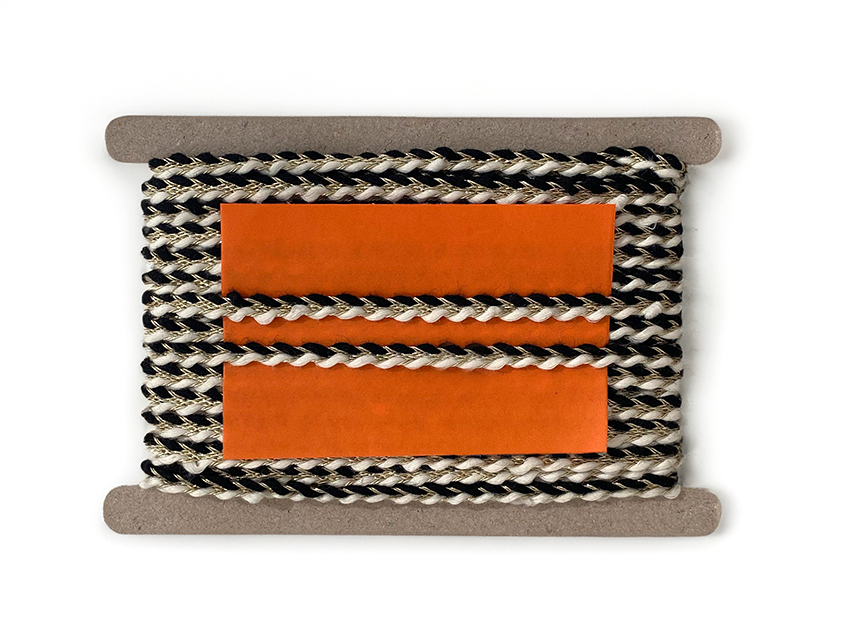 CORDON ALGODON TRENZADO C/ LUREX 8MM X 20MTS