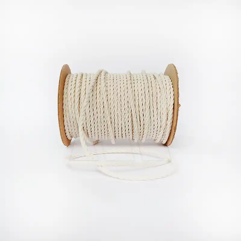 CORDON ALGODÓN NATURAL RETORCIDO 4MM X 100MTS