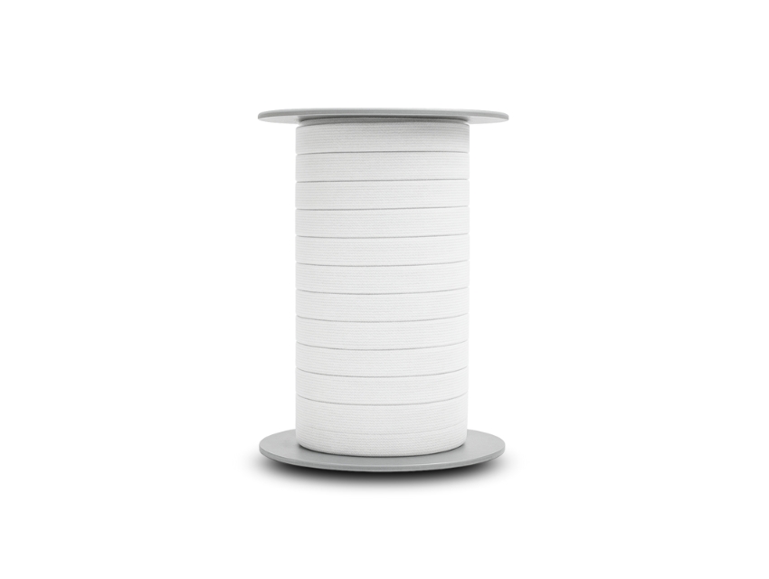 ELASTICO ALGODON BLANCO 11MM X 50MTS