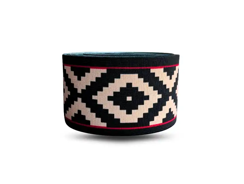 ELASTICO SUBLIMADO PAMPA POLIESTER 80MM X 10MTS