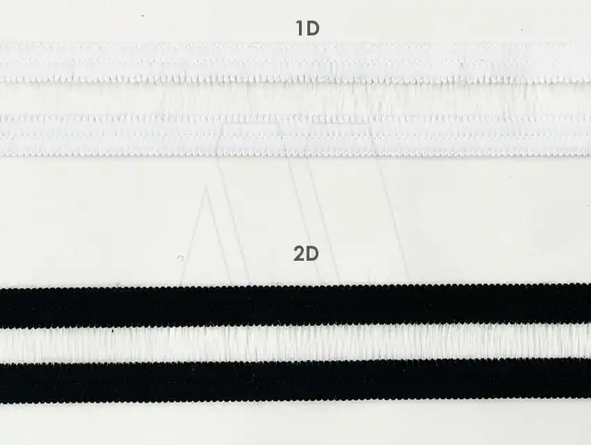 ELASTICO BLANCO-NEGRO FB 2,5CM X 10MTS