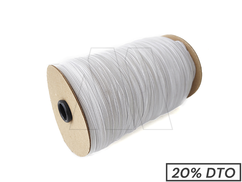 ELASTICO POLIESTER BLANCO 5MM X 500MTS