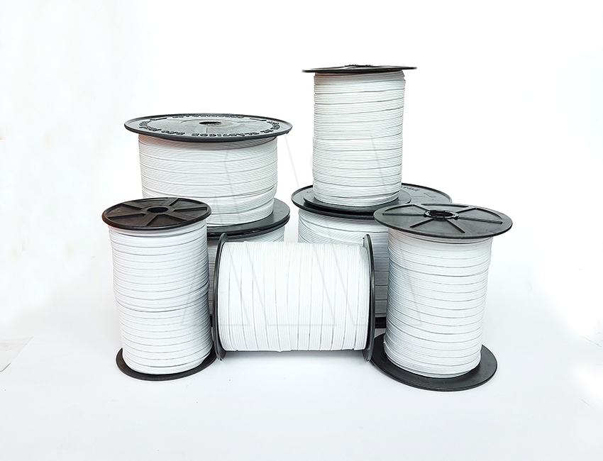 ELASTICO POLIESTER BLANCO 4MM X 50MTS