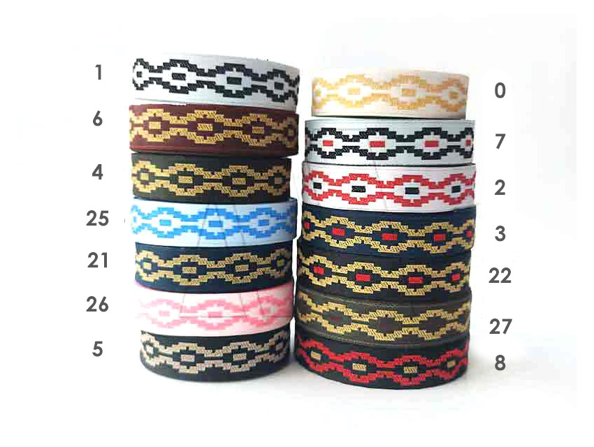 GALON BORDADO PAMPA 16MM X 10MTS