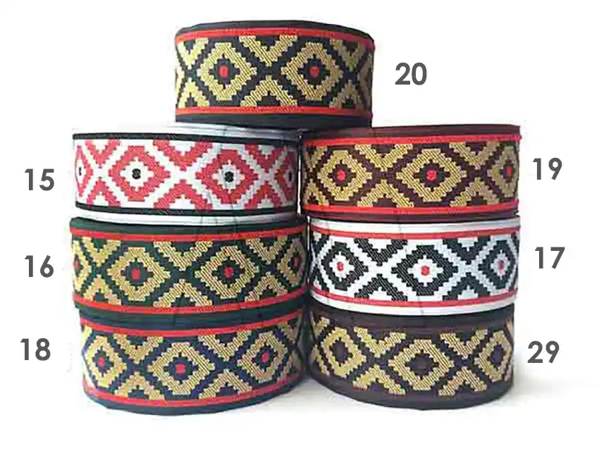 GALON BORDADO PAMPA 33MM X 10MTS